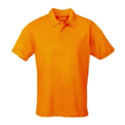 Image of AWD Just Cool Breathable Polo Shirt Orange Crush 2XL