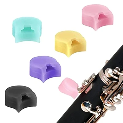 Image of Gusengo Clarinet Thumb Rest, Oboe Finger Rest Cushion, Cushion Protector Soft Silicone Pad Instrument Replacement
