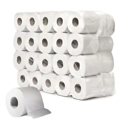 Image of 48 Toilet Tissue Rolls 2 Ply Jumbo Quilted Pure Paper Super Maxx®