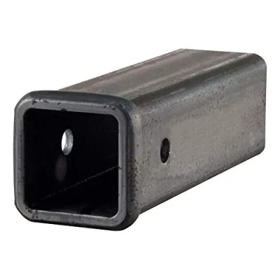 Image of CURT 49510 2 1/2 Inch x 10 Weld On Raw Steel Trailer Hitch Receiver Tube, Black
