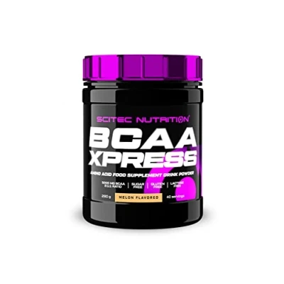 Image of Scitec Nutrition BCAA Xpress, Sugar, Gluten &amp; Lactose Free, 5g Pure BCAA, Muscle Recovery Growth, 2:1:1 Amino Acid Ratio, Flavoured Easy Mixing, 280 g, Melon