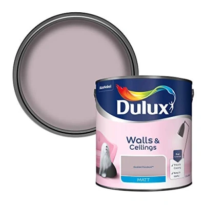 Image of Dulux Matt Emulsion Paint For Walls And Ceilings Dusted Fondant 2. 5 Litres