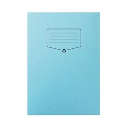 Image of 100% Recycled A4 Exercise Book 7mm Sq Blue 64 Pages