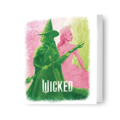 Image of Wicked Birthday Card &#039;Glinda &amp; Elphaba&#039; Blank Inside