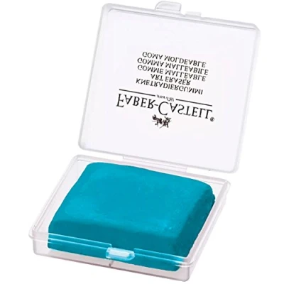 Image of Faber Castell 127121 Kneaded Eraser in Red, Yellow or Blue (Quantity = 3)