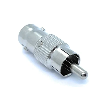 Image of DRUT BNC Female to RCA Phono Male Plug Connector CCTV Camera Cable Video Adapter