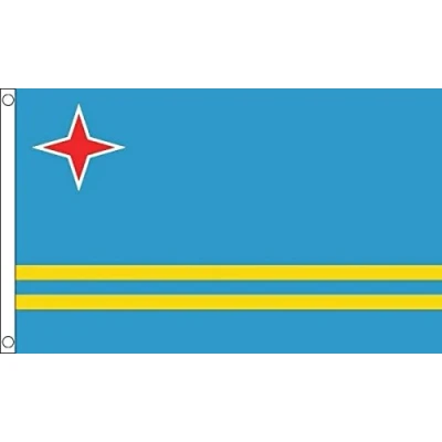 Image of Aruba Flag 5ft x 3ft,Large
