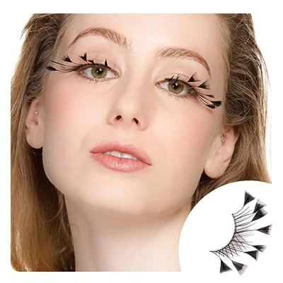 Image of Dorisue Halloween eyelashes Yzma Dsiney Spider Firework Feather Custom Cosplay Dramatic Extra Long lashes for PartyZ