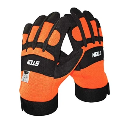 Image of Stein 3 Sizes Forestry Protective Chainsaw Gloves With Left Hand Protection (Size 10)