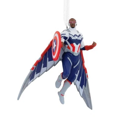 Image of Hallmark Marvel Avengers Captain America Sam Wilson Christmas Ornament (0003HCM0856)