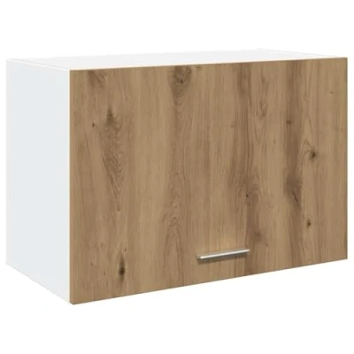Image of vidaXL Hanging Cabinet Storage Cupboard Artisan Oak Engineered Wood Wall Mounted Kitchen Organizer, 60 x 31 40 cm