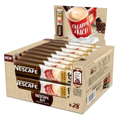Image of NESCAFE 3in1 CREAMY 60 SACHETS (17.5 g/sachet) EU MADE LONG DATE FRESH STOCK INSTANT COFFEE