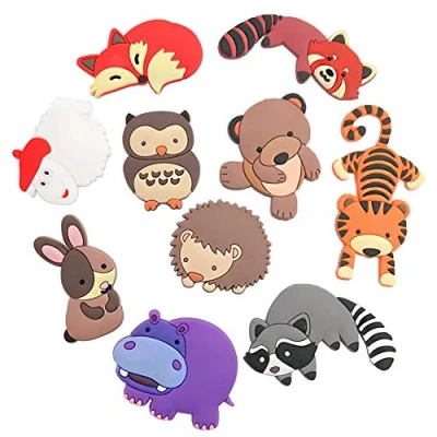 Image of VLOOK Fridge Magnets Kids Cartoon Zoo Animal Magnetic Toys Toddler Refrigerator for Whiteboard Baby