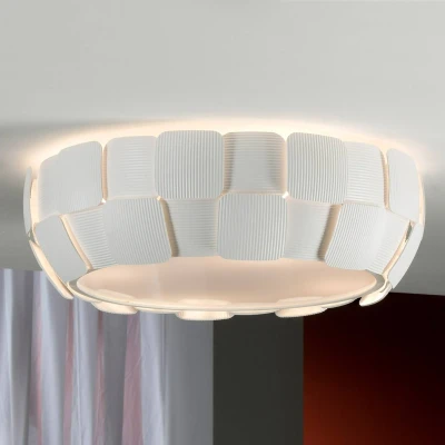Image of Quios 4 Light Flush Ceiling Matt white, E27