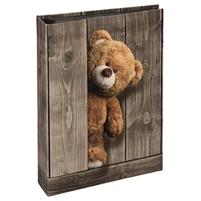Image of Hama &quot;Batzi Teddy Bear Photo Album For 200 Photos 10x15cm Format Brown
