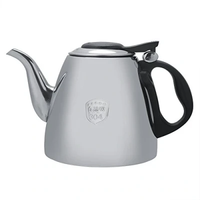 Image of Tea Kettle, Stainless Steel Teapot with Heat Resistant Handle for Home Office Boiling Water Coffee (1.5L)