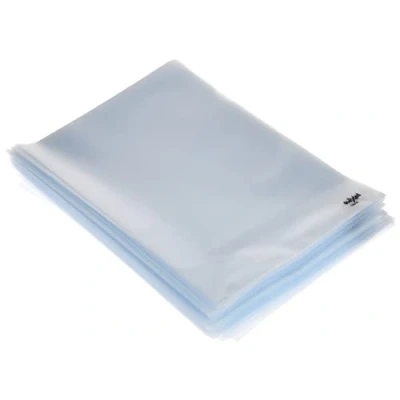 Image of Rexel Essential A4 Document Folder, Clear Embossed, 85mic, Cut Flush, L Pack 100, 12215
