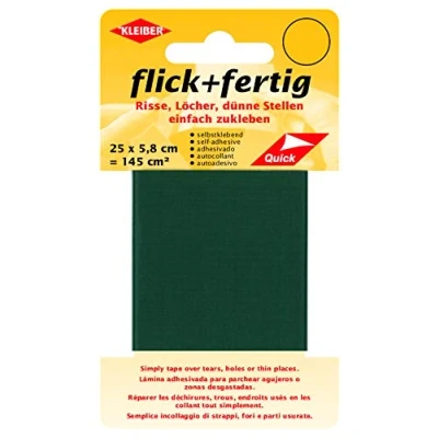 Image of Kleiber Flick + Fertig, Nylon repair tape, self adhesive, 25 x 5.8 = 145 cm², Green