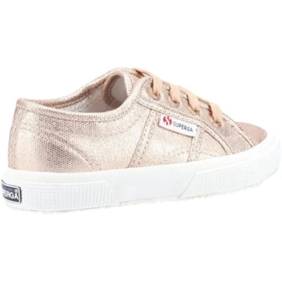 Image of Superga 2750 Metallic Canvas Shoe Pink Skin Matt/F Avorio UK 7.5