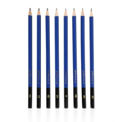 Image of ANSIO Drawing Pencils Set of 8 2H, 4H, HB, B, 2B, 4B, 6B, 8B Sketching Pencils, Smooth Graphite Art for Shading, &amp; Doodling Ideal Artists and Beginners