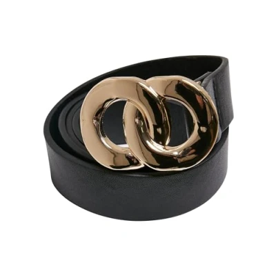 Image of Urban Classics Chain Buckle Belt, Size: L/XL, Black gold
