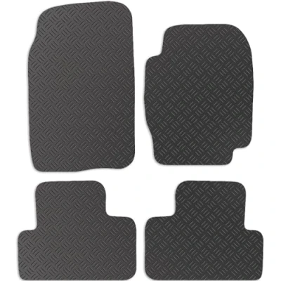 Image of Carsio Car Mats For Suzuki Grand Vitara 3d 2006 2015 Tailored Fit Rubber Floor Mat Set Complete Accessory Black Custom Fitted Anti Slip Backing, Heavy Duty &amp; Waterproof