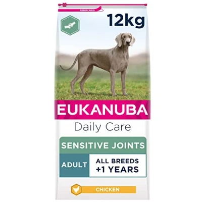 Image of Eukanuba Sensitive Joints Mobility Support Complete Dry Dog Food for Adult Dogs with Chicken 12 kg