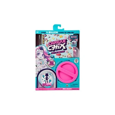 Image of Capsule Chix Build Your Own Surprise Fashion Doll Ctrl+Alt+Magic with Machine Unboxing and Mix Match Fashions Accessories, Multi Colour