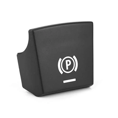 Image of Aramox Car Switch Button Cover, Handbrake Parking Brake Sticker Cover for 09 14 5/6 Series 61312822518