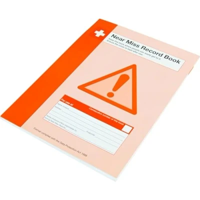 Image of Safety First Aid Group Near Miss Record Book, A4