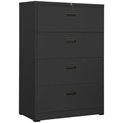 Image of vidaXL Filing Cabinet Anthracite 90x46x134 cm Steel