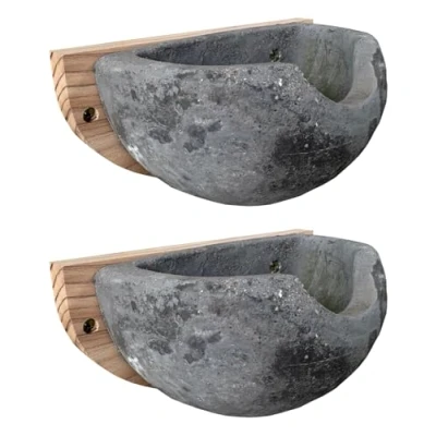 Image of Concrete House Martin Bird Nest Box Cup (Set of 2)