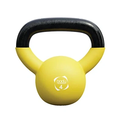 Image of Body Revolution Neoprene Coated Cast Iron Kettlebells Home and Gym Weights Strength Fitness Training Equipment for Men Women, 2kg 24kg