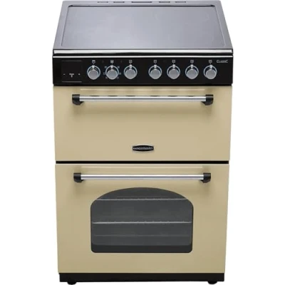 Image of Rangemaster CLA60ECCR/C 128110 Classic 60cm Ceramic Cooker CREAM/CHROME