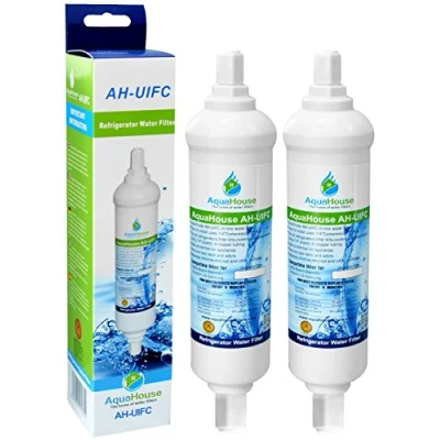 Image of 2X AH UIFC Compatilbe Water Filter for Fridge LG &amp; Hotpoint BL9808, 3890JC2990A, 5231JA2012B, 5231JA2012A Daewoo DD 7098 with Screw Connections