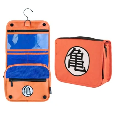 Image of Grupo Erik Dragon Ball Hanging Travel Toiletry Bag With Hook, 100% Waterproof Bag, Makeup Cosmetic Manga