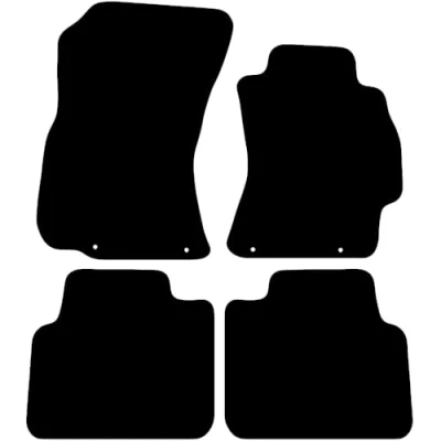 Image of Carsio Tailored Carpet Car Floor Mats For Subaru Outback 2009 2015 Fit Mat Complete Accessory Black Custom Fitted All Weather, Anti Slip Backing &amp; Trim