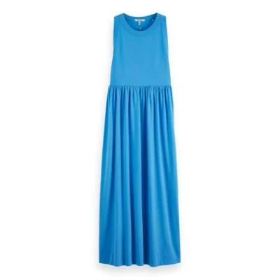 Image of Scotch &amp; Soda TANK MIDI Dress Jersey dress, Women&#039;s, Size: XL, Aqua blue
