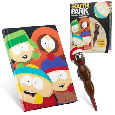 Image of South Park and Mr Hankey Notebook Pen Set, Novelty Stationery Set Funny Gifts for Men
