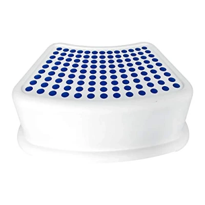 Image of HomeZone Stepping Stool for Kids Plastic Step Non Anti Slip Toilet Potty Training Aid Children Safe Strong Durable Childs Bathroom Kitchen