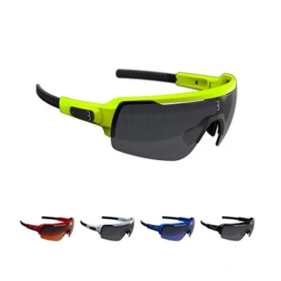 Image of BBB Cycling Unisex&#039;s sport glasses Commander, matt neon yellow, One Size