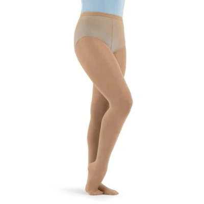 Image of Capezio Women&#039;s Hold &amp; Stretch Footed Tight, Caramel Crunch, S (Pack of 3)