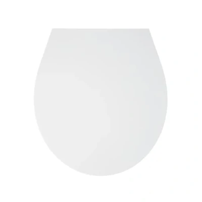 Image of Blue Canyon Aero Slimline Duroplastic Toilet Seat, Non Slip Seat Bumpers &amp; Heavy Duty Stainless Steel Hinges, Soft Close One Button Quick Release Universal Fixings (White)
