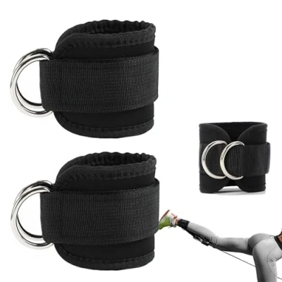 Image of iCovalescent 2Pcs Ankle Strap, Glute Kickback Strap for Women &amp; Men Cable Machines, Gym Workouts, Leg Exercises, Kickbacks, Workouts