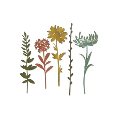 Image of Thinlits Die Set 5PK Wildflower Stems #1