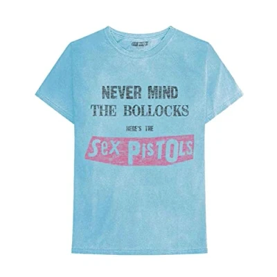 Image of Sex Pistols T Shirt Never Mind The B**CKS Distressed Official Unisex Blue XL