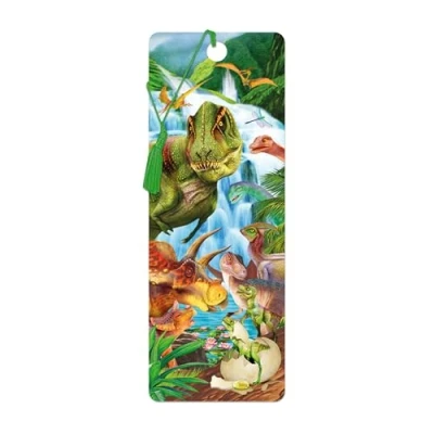 Image of 3D LiveLife Bookmark Dinosaur Mountain from Deluxebase. A with lenticular Artwork Licensed Renowned Artist Michael Searle