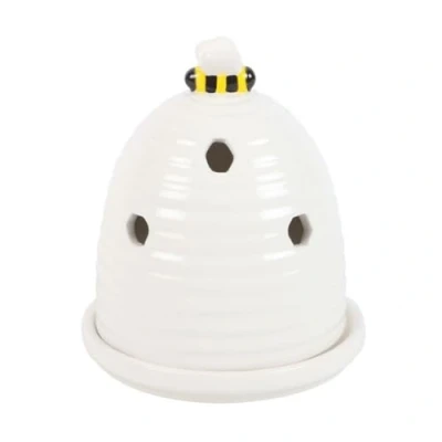 Image of Beehive Ceramic Incense Holder: Stylish Design for Sensory Experience Functional Art Piece, Easy to Use, Thoughtful Gift Idea