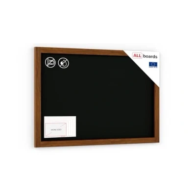 Image of ALLboards Chalkboard with Varnished Wooden Frame 90x60cm, Chalk Writing Board