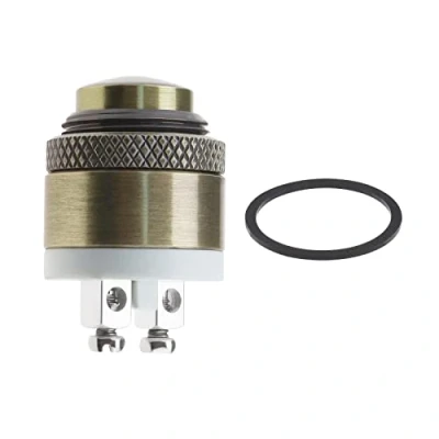 Image of VGOL 16mm Door Bell Switch Momentary Push Button Brass Metal 36V DC 2A ON Off Round Waterproof for Mounting Hole Furniture Hardware